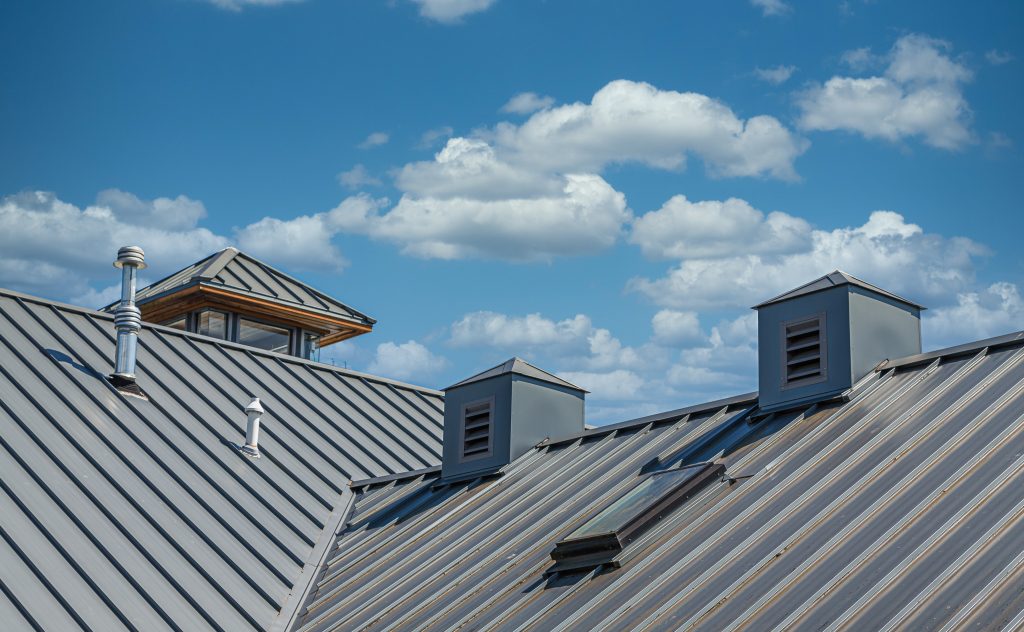 Metal roof installed by Rellim Contracting on a house on Dog River in Mobile Alabama