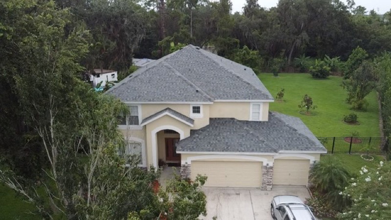 A new asphalt roof installed in Mobile Alabama by Rellim Contracting