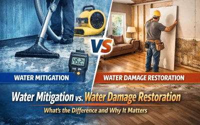 Water Mitigation vs. Water Damage Restoration: What’s the Difference and Why It Matters
